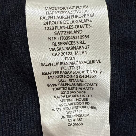 Lauren Ralph Lauren Reversible Red/Navy Ruana Cape Size S/M NWT - Picture 10 of 10